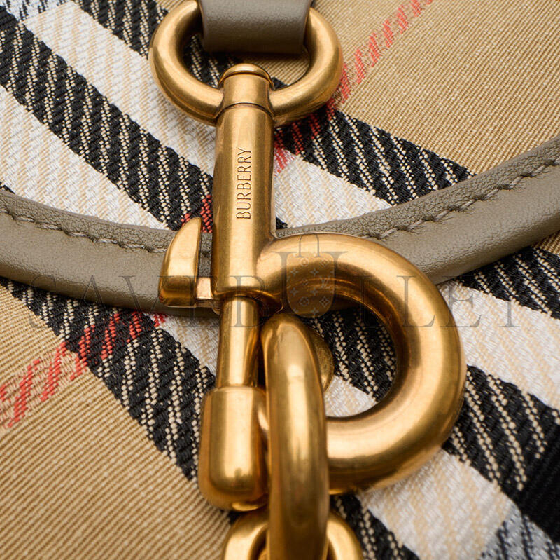 BURBERRY MINI B CLIP MESSENGER BAG 81196571 (19*17.5*9cm)